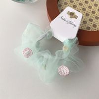 Korean Style Super Fairy Lace Embroidery Flower Style Hair Band Mesh Hair Band Retro Girl Large Intestine Ring Headband Hair Accessories sku image 3