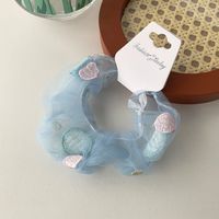 Korean Style Super Fairy Lace Embroidery Flower Style Hair Band Mesh Hair Band Retro Girl Large Intestine Ring Headband Hair Accessories sku image 5