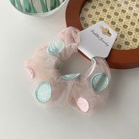 Korean Style Super Fairy Lace Embroidery Flower Style Hair Band Mesh Hair Band Retro Girl Large Intestine Ring Headband Hair Accessories sku image 7