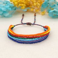 Bohemian Fashion Mgb Glass Rice Beads Handmade Beaded Multi-layer Bracelet sku image 1