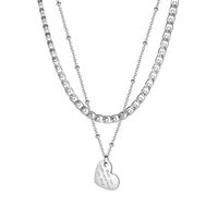 Jewelry Love Pendant Trendy Temperament Stainless Steel Necklace sku image 1