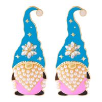 European And American Fashion Personality Design Christmas New Trend Alloy Rhinestone Earrings sku image 3