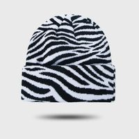 New Hat Warmth Fashion Retro Checkerboard Knitted Hat Korean Cold Hat sku image 3