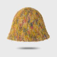Fashion Colorful Hat Warm Knitted Wool Fisherman Hat Korean Fashion Hat sku image 1