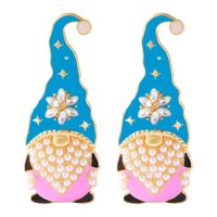 European And American Fashion Personality Design Christmas New Trend Alloy Rhinestone Earrings main image 3