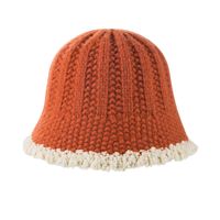 New Lamb Hair Fisherman Hat Warm Pot Hat Solid Color Knit Hat Wholesale main image 6