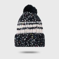Fashion Thick Velvet Hat Warm Fur Ball Caps Cute Knitted Woolen Hat main image 4