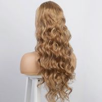 2021 European And American Long Curly Hair Wig Drawstring Ponytail Hair Extension Piece Wigs Big Wave main image 10