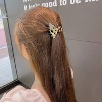 Tempérament Fleur Préhension Clip Mode Épingle À Cheveux Coréenne Dégoulinant D&#39;huile Chapeaux main image 3
