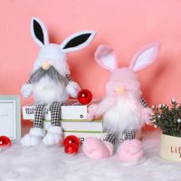 Hong Kong Love Cross-border Easter Long Leg Rabbit Doll Ornaments Cute Elf Doll Home Festival Decorative Supplies main image 3