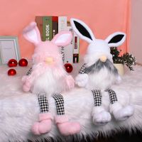 Hong Kong Love Cross-border Easter Long Leg Rabbit Doll Ornaments Cute Elf Doll Home Festival Decorative Supplies main image 5