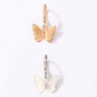 Korean Cute Ear Jewelry Simple Contrast Color Alloy Animal Butterfly Earrings Set main image 6