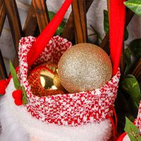 Hong Kong Love Faceless Santa Claus Gift Bag Portable Apple Bag Party Candy Bag Props Christmas Tree Decorations main image 4