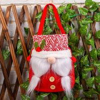 Hong Kong Love Faceless Santa Claus Gift Bag Portable Apple Bag Party Candy Bag Props Christmas Tree Decorations main image 5
