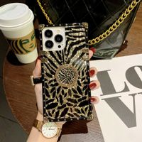 Leopard Feathers Suitable For 13 Square Mobile Phone Shell Phantom 12promax Bracket Soft Shell 11 main image 3