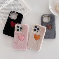 Plush Loving Heart Autumn And Winter Apple Xsmax Phone Case Xr For Iphone13pro/7/8plus Soft 12 main image 3