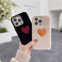 Plush Loving Heart Autumn And Winter Apple Xsmax Phone Case Xr For Iphone13pro/7/8plus Soft 12 main image 1