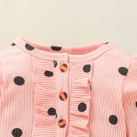 Autumn Long-sleeved One-piece Children's Clothing Europe And The United States Casual Baby Polka Dot Pit Strip Romper main image 3