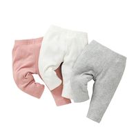 Baby Fashion Hang Striped Leggings Multi-piece Set Casual Baby Pure Color Pants Three-piece Set main image 6