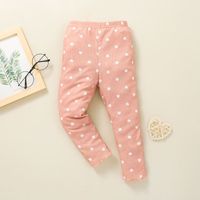 Heart Printed T-shirt Suit Children's Autumn And Winter New Round Neck Blouse Pants Two-piece Suit main image 5