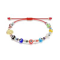 Color Creative Glass Demon Eye Adjustable Drawstring Bracelet Fashion Bracelet sku image 1