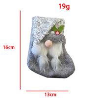 Weihnachtsschmuck Plüsch Weihnachtssocken Kreative Rudolph Geschenk Socken Gesichtslos Alter Mann Süßigkeiten Tasche Anhänger sku image 8
