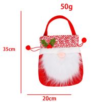 Hong Kong Love Faceless Santa Claus Gift Bag Portable Apple Bag Party Candy Bag Props Christmas Tree Decorations sku image 5