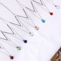 Jewelry Wholesale Multicolor Glass Stainless Steel Fashion Double Necklace Earring Set main image 3