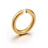 Stainless Steel 18K Gold Plated Simple Style Geometric main image 1