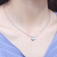 Korean Style Simple Titanium Steel Butterfly Necklace Earrings Jewelry Wholesale Fashion All-match Snake Bones Chain Accessories Wholesale main image 5