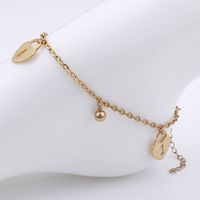 Fashion Titanium Steel 18K Gold Plated Women'S Anklet main image 4