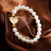 Heart Shell 18K Gold Plated No Inlaid Bracelets In Bulk main image 3