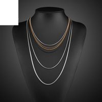 667 Stainless Steel Stainless Steel 18K Gold Plated Simple Style Plating Geometric Necklace main image 3