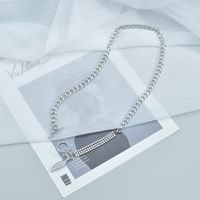 New Design Sense Ot Buckle Leaf Stainless Steel Necklace Wholesale main image 3
