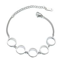 Ornament Female Ring Stitching Creative Bracelet Hollow Stainless Steel Circle Creative Bracelet Factory Direct Sales main image 6