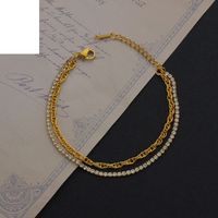 European And American Ladies New Simple Claw Chain Bracelet Cross-border Stainless Steel Bead Chain Bracelet Diamond Hand Jewelry Factory Direct Sales main image 3