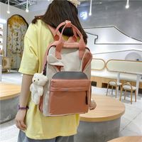 Korean Campus Harajuku Style Student Backpack Japanese Cute Contrast Color Large-capacity Backpack main image 5
