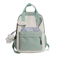 Korean Campus Harajuku Style Student Backpack Japanese Cute Contrast Color Large-capacity Backpack main image 6