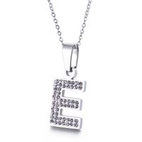 Titanium Steel 18K Gold Plated Fashion Letter Necklace sku image 5