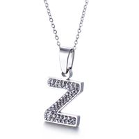 Titanium Steel 18K Gold Plated Fashion Letter Necklace sku image 26