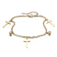 Simple Style Geometric Titanium Steel 18K Gold Plated Women'S Anklet sku image 2