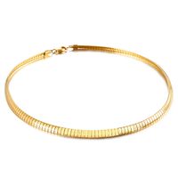 Titan Stahl 18 Karat Vergoldet Einfacher Stil Überzug Geometrisch Halsband sku image 2