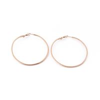 Moda Geométrico Acero Titanio Chapados en oro de 18k Pendientes sku image 7