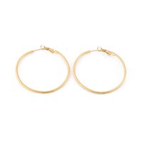 Fashion Geometric Titanium Steel 18K Gold Plated Earrings sku image 9