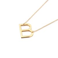 Titanium Steel Fashion Letter Necklace sku image 9