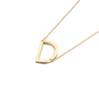 Titanium Steel Fashion Letter Necklace sku image 6