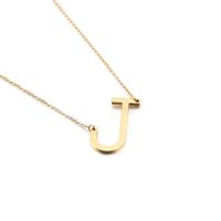 Titanium Steel Fashion Letter Necklace sku image 15