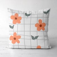 Floral Series Fashion Hugging Pillow Cover Fabric Sofa Cushion Cover Home Furnishing Pillow Case sku image 4