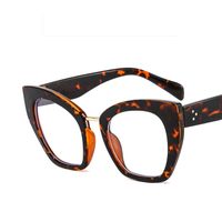 Retro Leopard Pc Cat Eye Full Frame Optical Glasses sku image 4