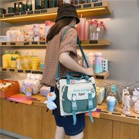 Dual-use Portable School Primary School Students One-shoulder Messenger Backpack Make-up Class Backpack main image 5